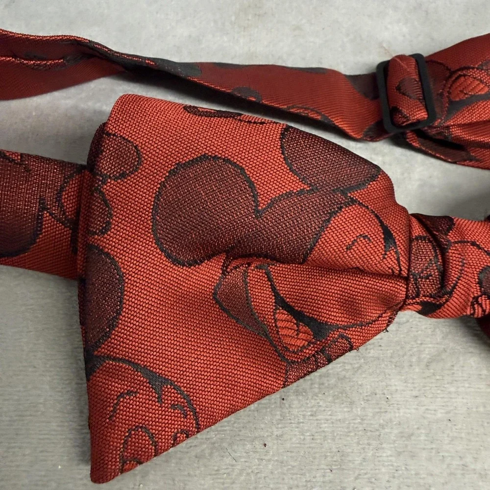 Balancine Accessory Set Mens One Size Red Mickey Mouse Cummerbund‎ Bow Tie USA